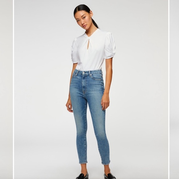 7 For All Mankind Aubrey Luxe Vintage Aubrey in Sloane Vintage, Size 26 - Picture 1 of 16